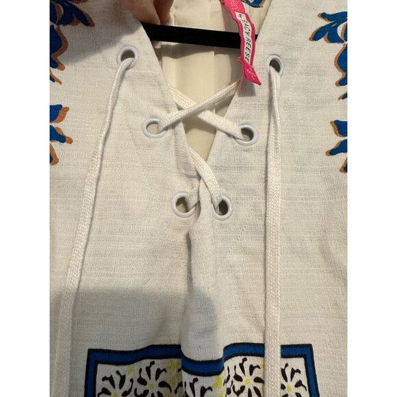 Anthropologie Plenty By Tracy Reese‎ Sleeveless Floral Print Lace-Up Dress S - Picture 9 of 10